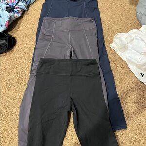 Bundle of 3 Athleta Girl Leggings